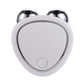 Portable microcurrent face lifting massager with dual metallic spheres for muscle tension relief.