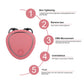Portable microcurrent face lifting massager