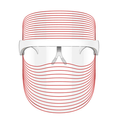 7-Color LED Therapy Mask in use