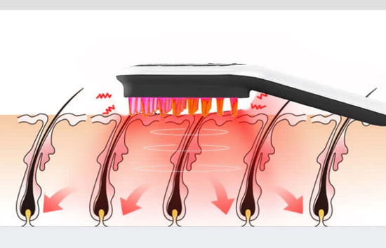 LED scalp massage comb