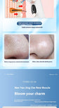 Oxygen Injection Skin Spray Beauty Instrument showcasing before and after results for pore smoothing and blackhead removal.